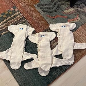 3 Pooters Hemp Overnight Fitted (Original) - one size nb- 40lbs